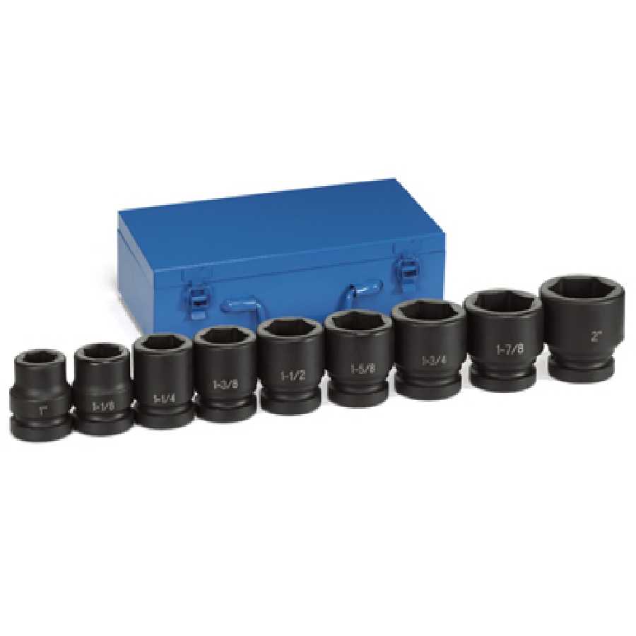 1'' Drive Jumbo Fractional Set - 9-Pc