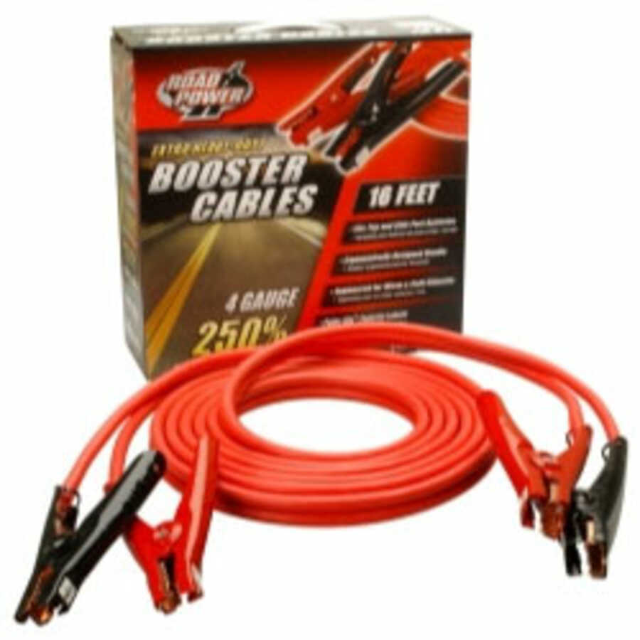 16 Ft 4 Gauge 500 Amp Polar-Glo Clamp Booster Cables