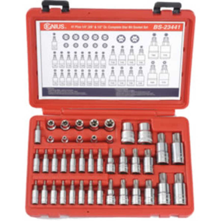 Torx Master Socket Set - 41-Pc