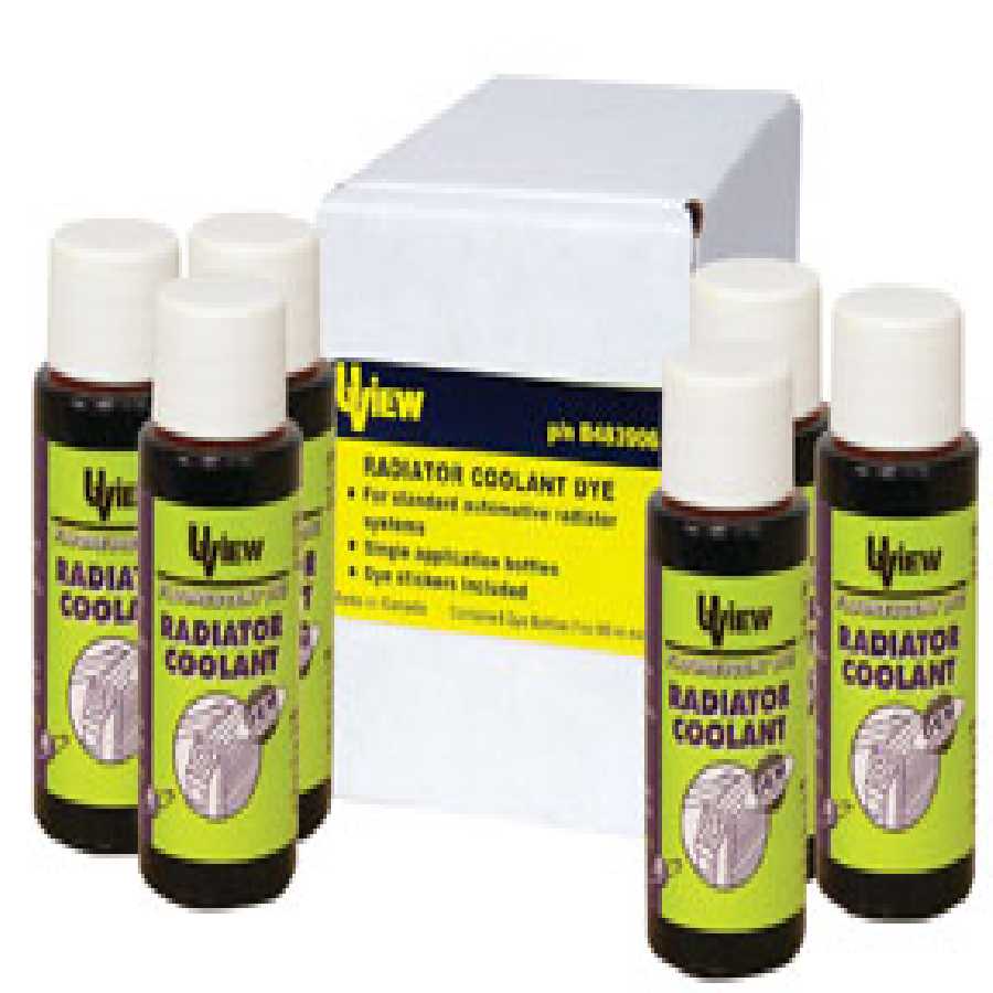 Radiator Coolant Dye - 6 x 1 oz. Bottles