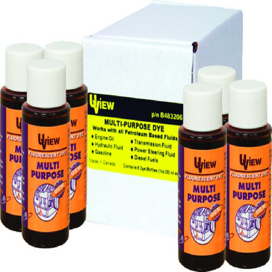 Multi-Purpose Dye - 6 x 1 oz. Bottles