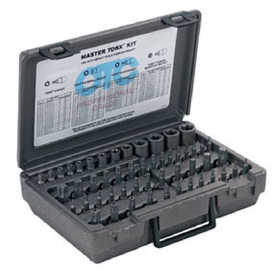 1/4, 3/8 & 1/2 Inch Drive Master Torx Socket Set 51-Pc