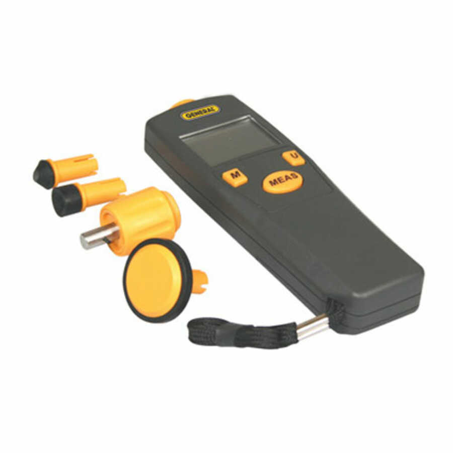 General Tools PCT900 Digital Contact and Non-Contact Tachometer