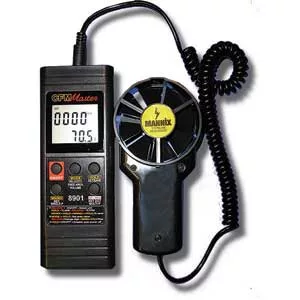 Digital Two Piece Air Flow Meter w/ RS232 Output