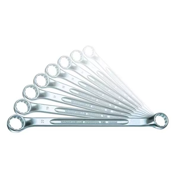 23/8 Double Ended Ring Spanner Set CORONA 6x7-20x22 mm