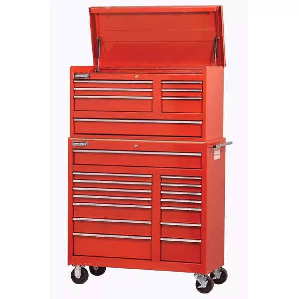 42 In Pro Series Chest-Cabinet Combo Unit - Red