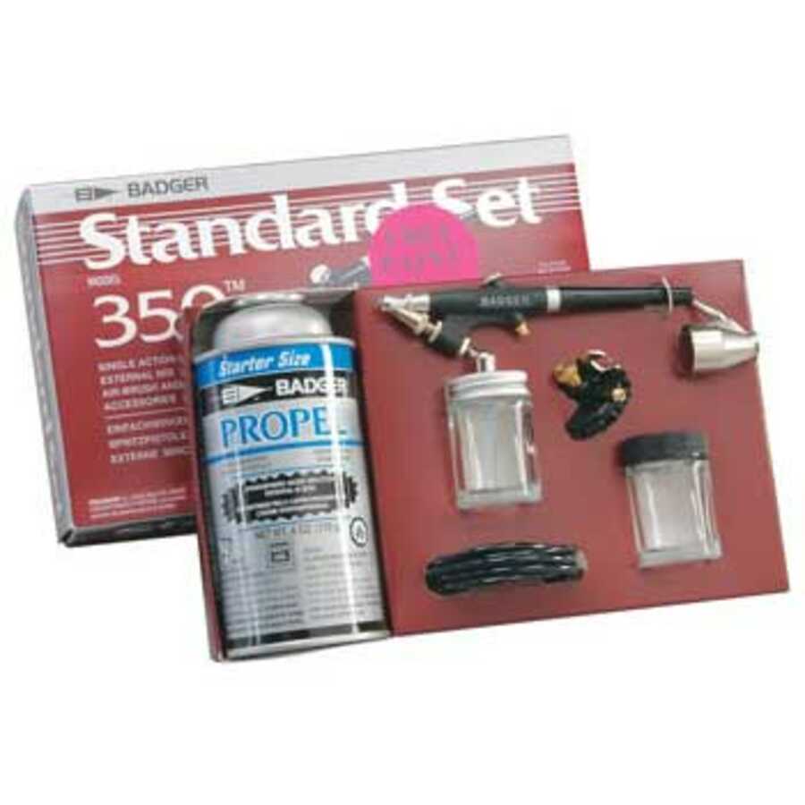 Siphon Feed Airbrush Set, Medium Head