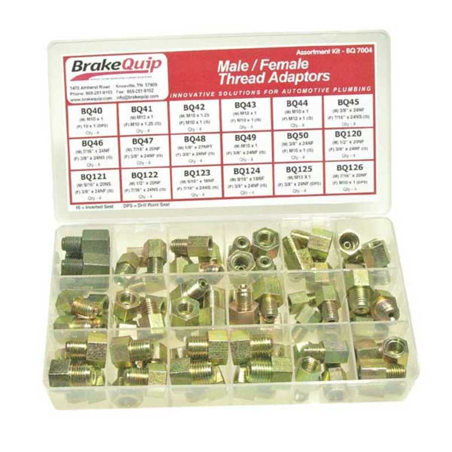 BrakeQuip BQ7004 Male/Female Thread Adaptor Kit