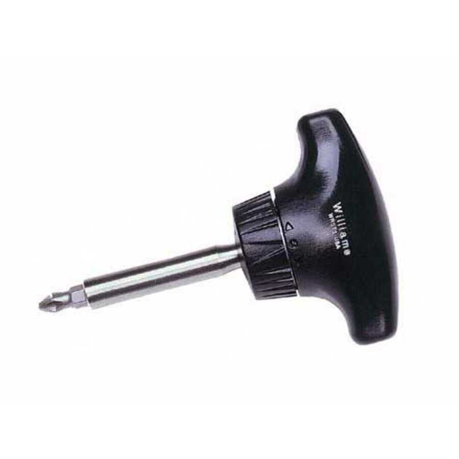 2" T-Handle Ratcheting Screwdriver