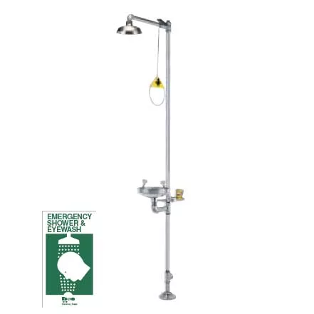 Stainless Steel Eyewash Bowl & Shower Head