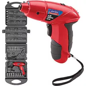 4.8V Cordless Screwdriver Kit w/ 107-Pc Bit Assortment