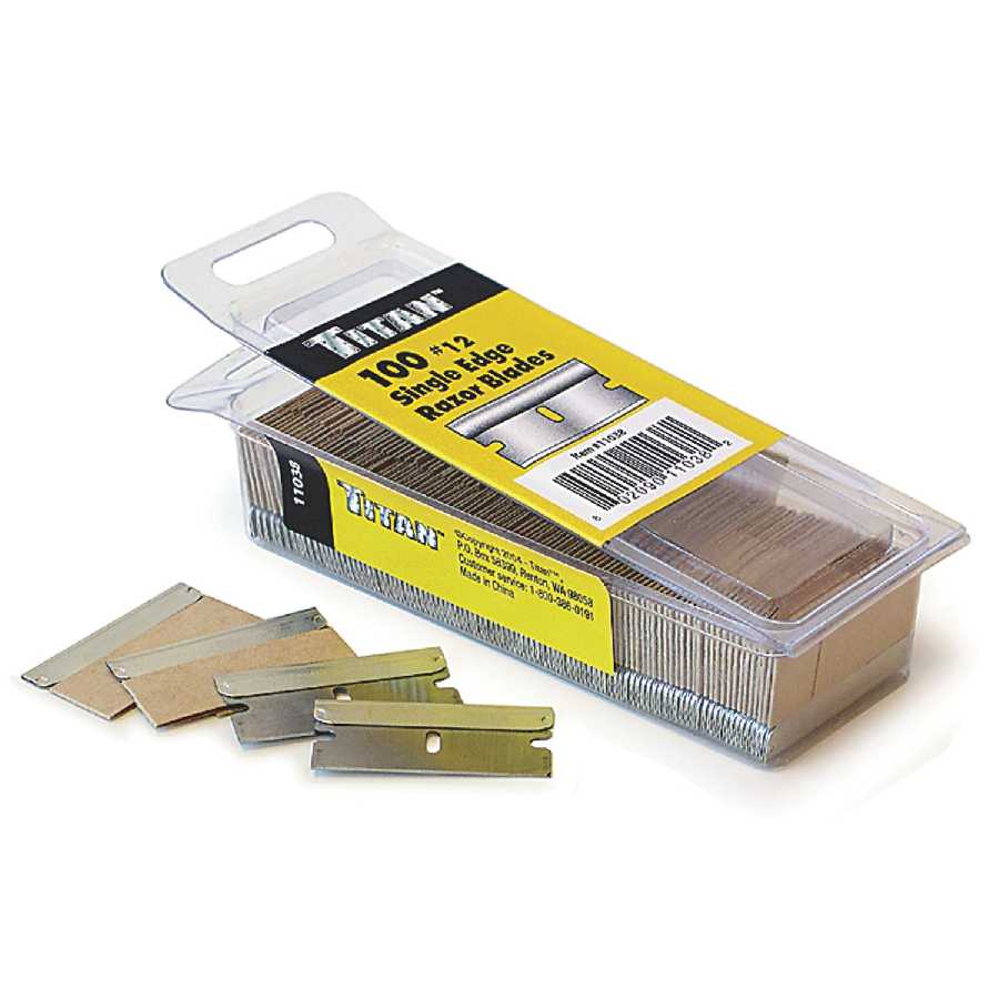 Single Edge #12 Razor Blades - 100 Pack