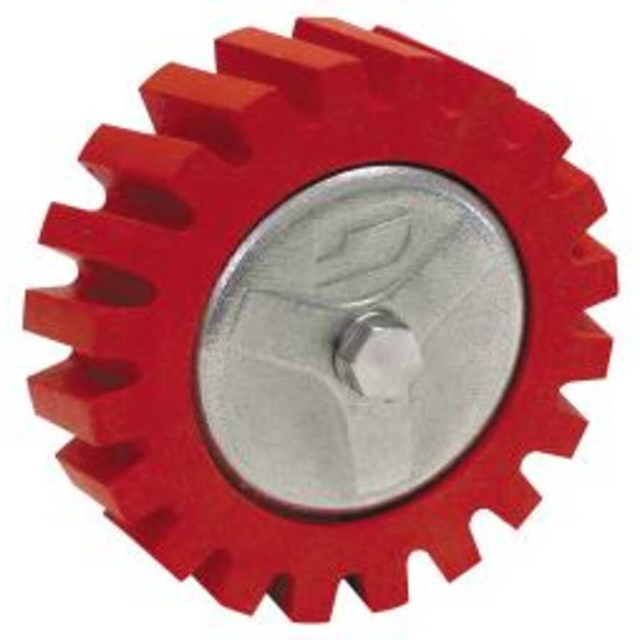 Red Dynabrade 18258 DynaZip Eraser Wheel Tool