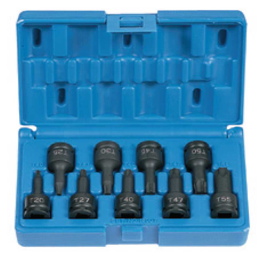 3/8 In Drive Internal Star Set - 9-Pc