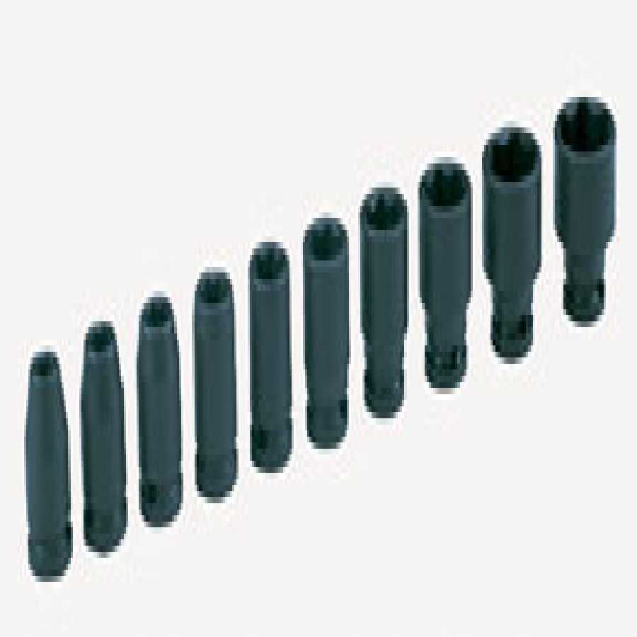 1/4 In Dr 6-Pt Standard Fractional Impact Socket Set - 10-Pc