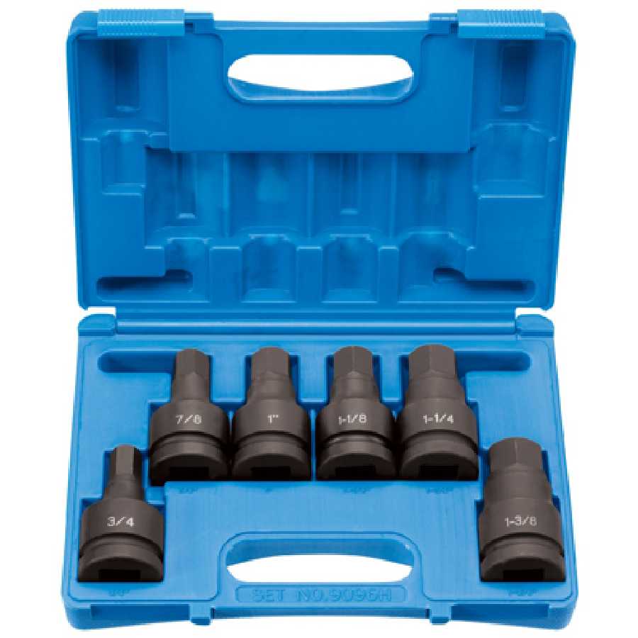 1 In Dr Fractional Hex Driver Set - 6-Pc