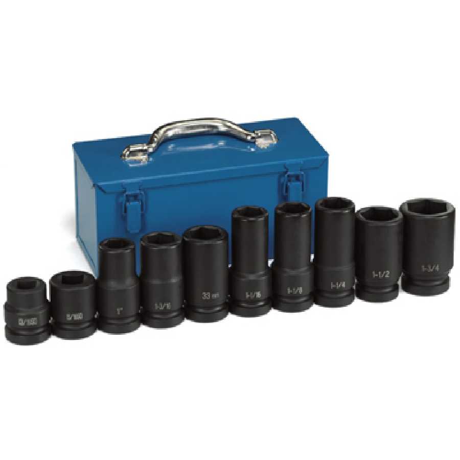 1 In Dr Heavy Duty Wheel Service Set - 10-Pc