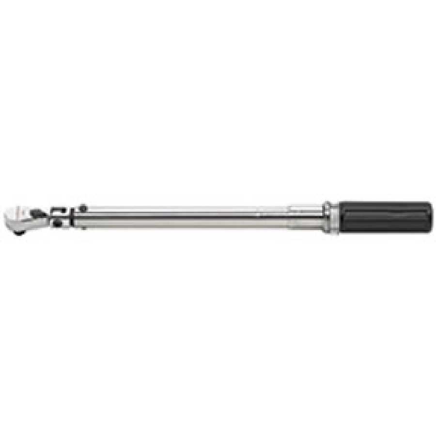 1/2 Inch Drive Flex Head Micrometer Torque Wrench - 25-250 ft-lb