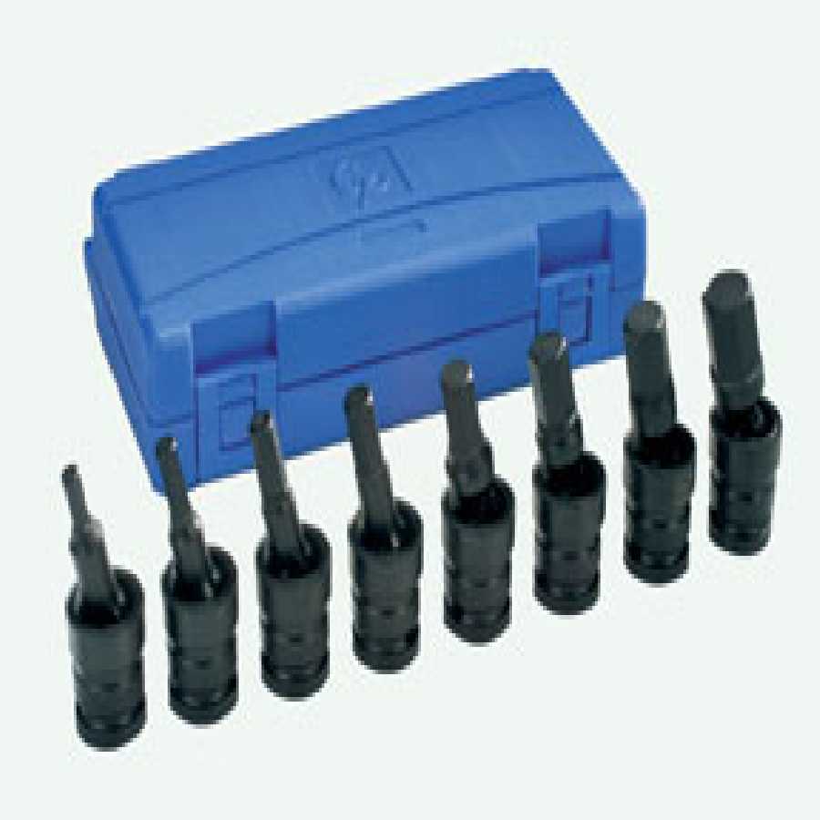 1/2 In Dr Fractional Universal Hex Impact Driver Set - 8-Pc