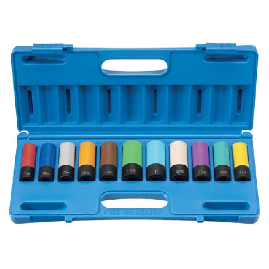 1/2" Drive Deep Length Protector Impact Set