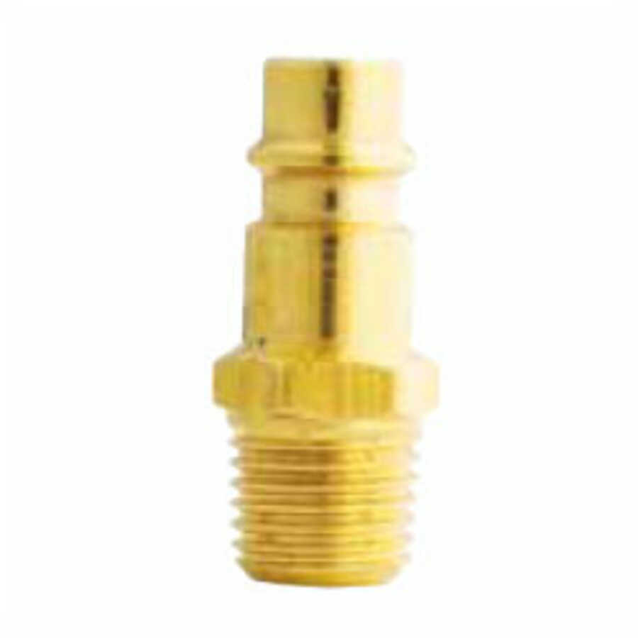V-Style Hi-Flow Brass Plug - 1/4" Male NPT