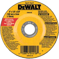 4-1/2" x 1/8" x 5/8"-11 Metal Wheel 4-1/2" x 1/8" x 5/8"-11 Metal Wheel