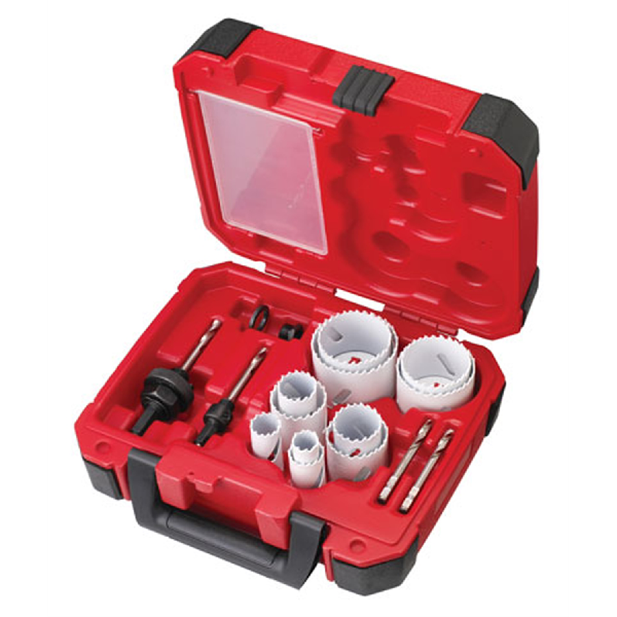 Milwaukee Electric Tools | 49-22-4175 | Milwaukee 15-Pc Ice Hardened Hole Saw Kit for Fast Cuts
