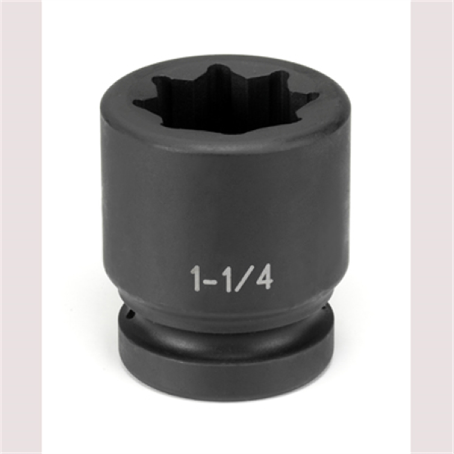 1" Drive x 1-1/4" Standard - 8 Point Impact Socket