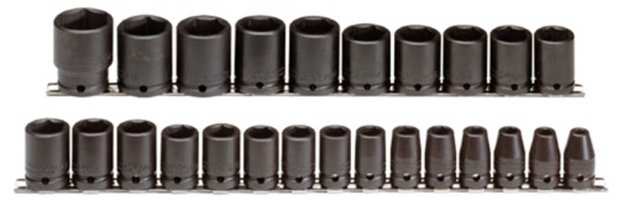 1/2" Drive Metric Impact Socket Set 25-Piece