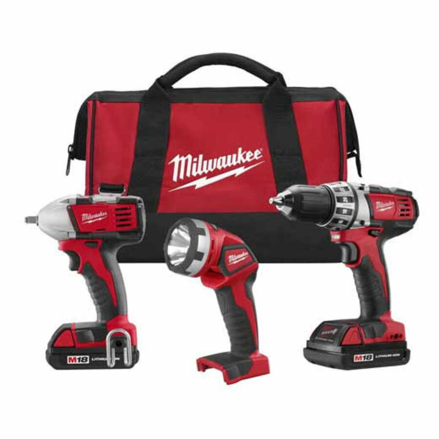 Milwaukee Electric Tools | 2691-23 | Milwaukee M18 Cordless 3-Tool Combo Kit 2691-23