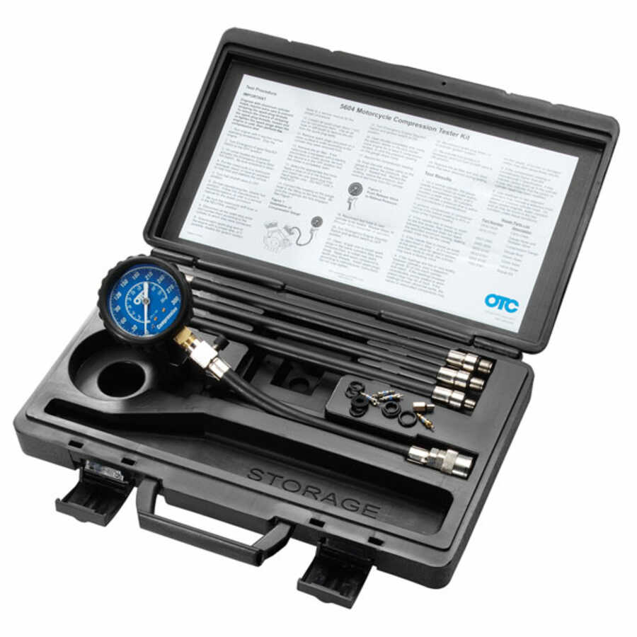 OTC 5604 Motorcycle Compression Tester Kit