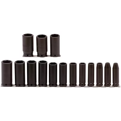 15-Piece 1/2" Drive TORQUEPLUS 6-Point Deep Impact 15-Piece 1/2" Drive TORQUEPLUS 6-Point Deep Impact
