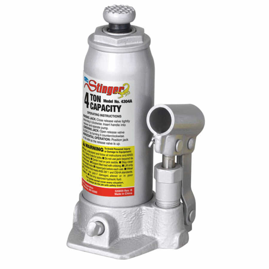 Hydraulic Bottle Jack - 4-Ton