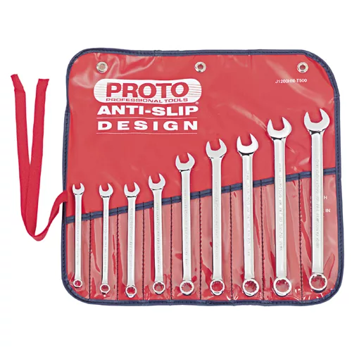9-Piece 12-Point Full Polish Metric Combination Wrench Set