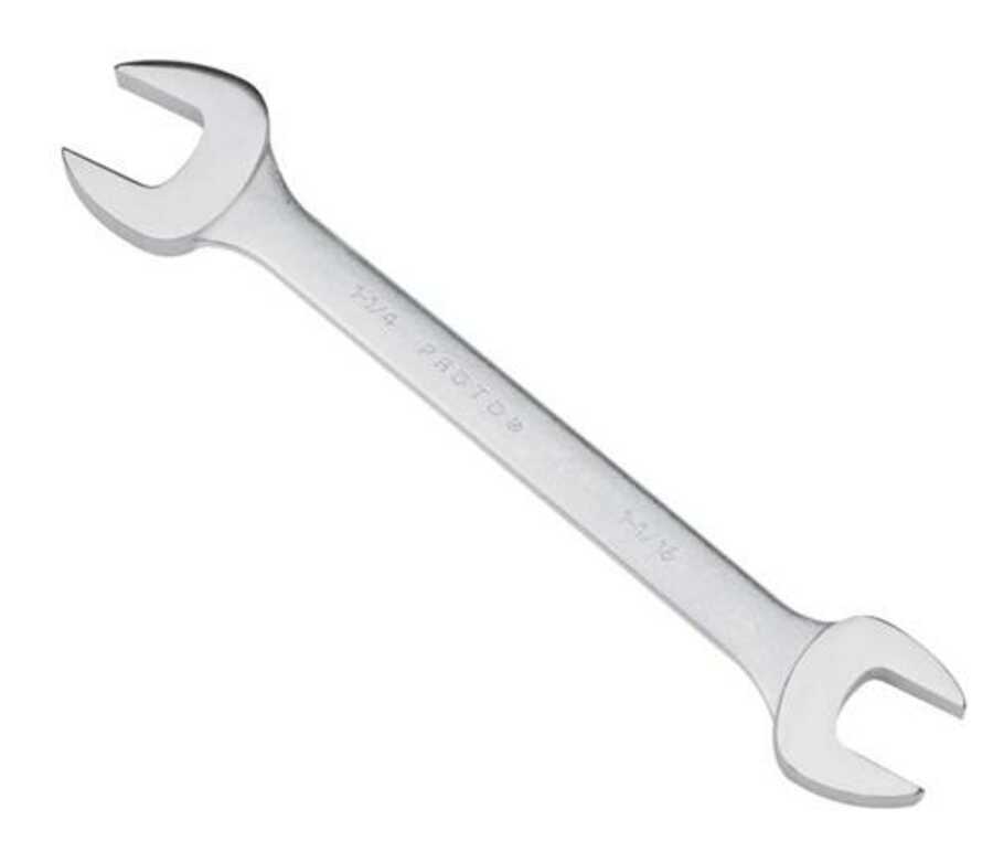 Chrome Plated Metal 0.47 to 0.55 Dual Open End Wrench Handy Tool 