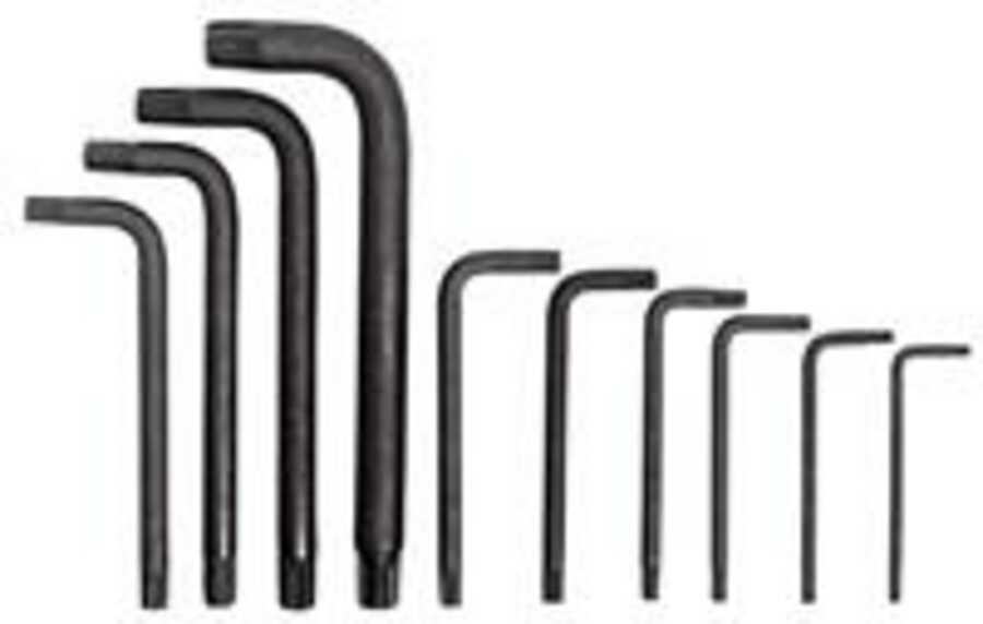 10-Piece TORX Hex Key Set With Plastic Pouch