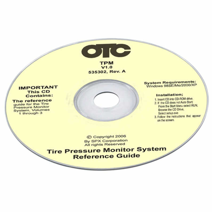 OTC Tools and Equipment | 3833-3 | OTC 3833-3 Tire Pressure Monitor Reset Tool CD