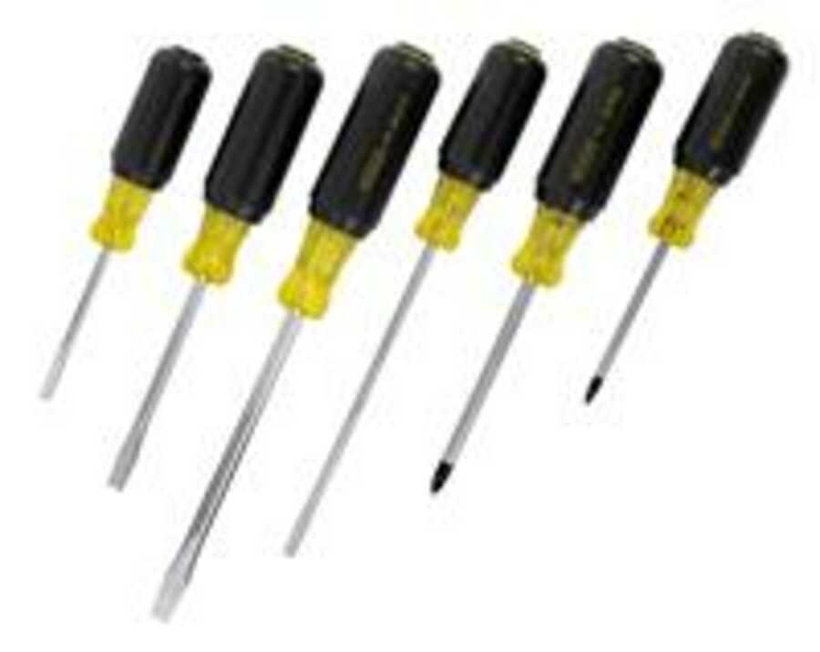 6-Piece Vinyl Grip Screwdriver Set