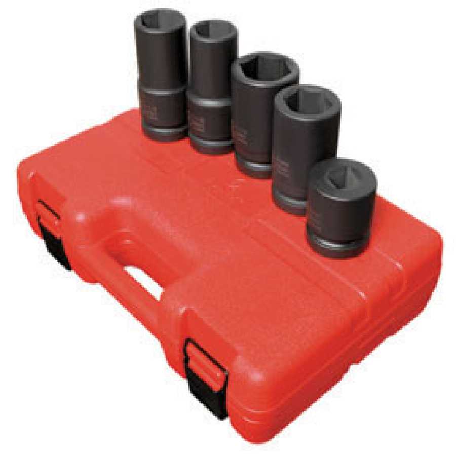 Sunex 1" Drive 5-Piece SAE & Metric Wheel Impact Set