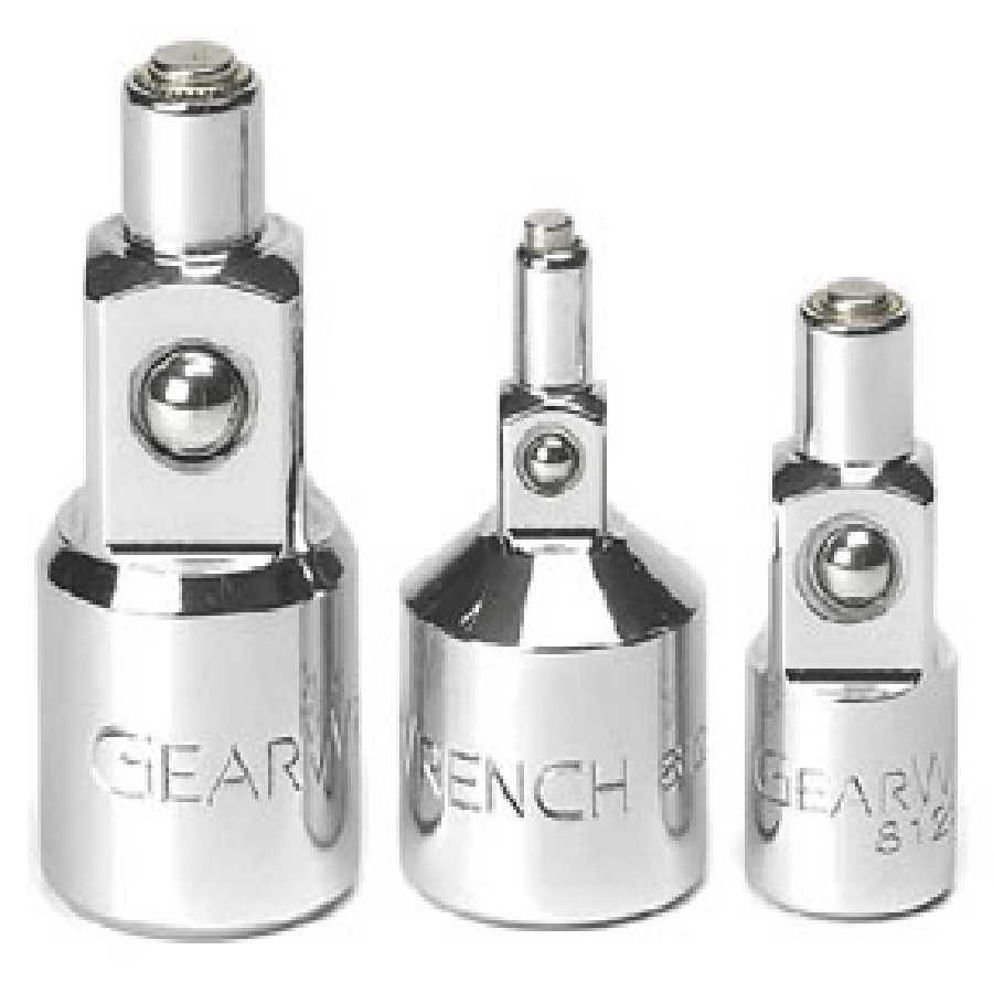 1/4, 3/8 & 1/2 Inch Magnetic Multi Drive Adapter Set 3 Pc