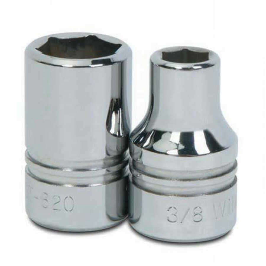 1/2" Drive 6-Point SAE 19/32" Shallow Socket