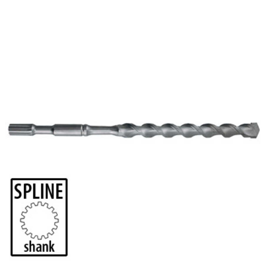 5/8" Spline Shank Bit- 2 Cutter & 4 Cutter