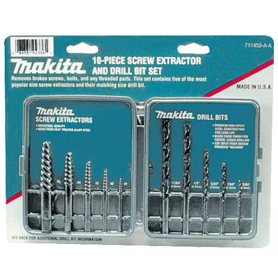 c. 10 pc. Screw Extractor With Matching Drill Set