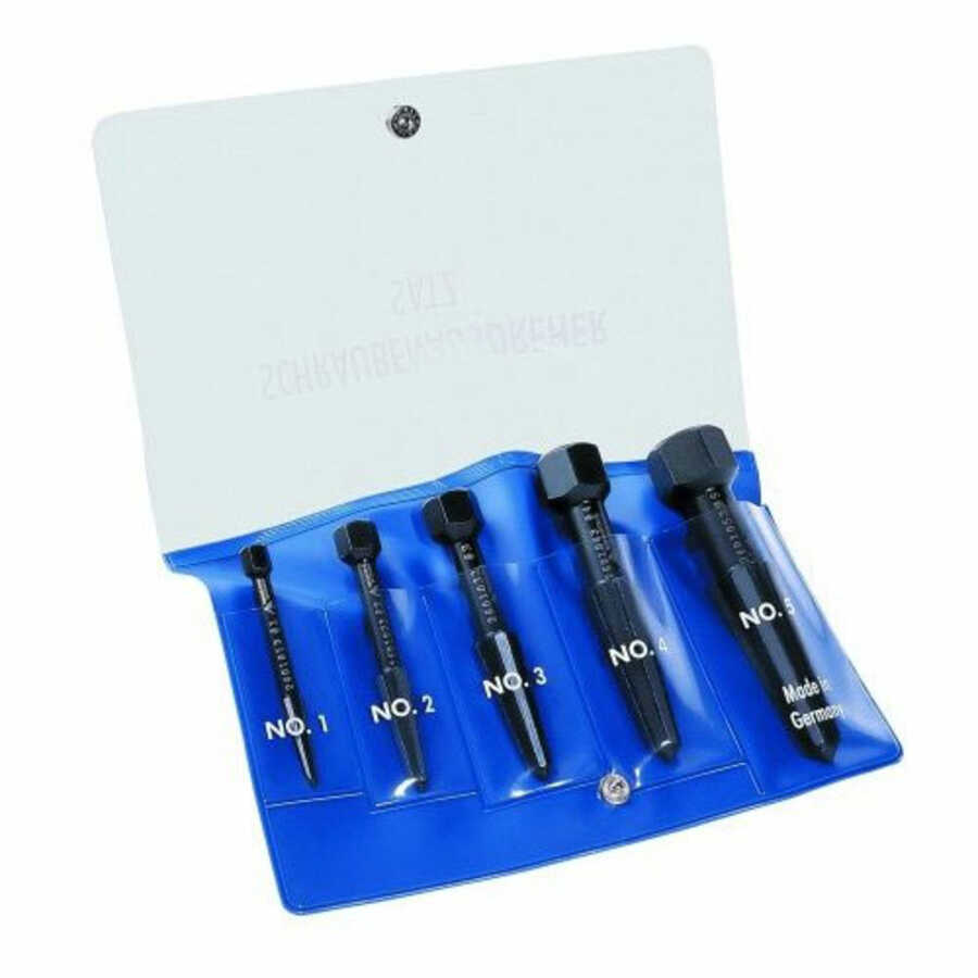 Screw Extractor Set Sizes 1-5