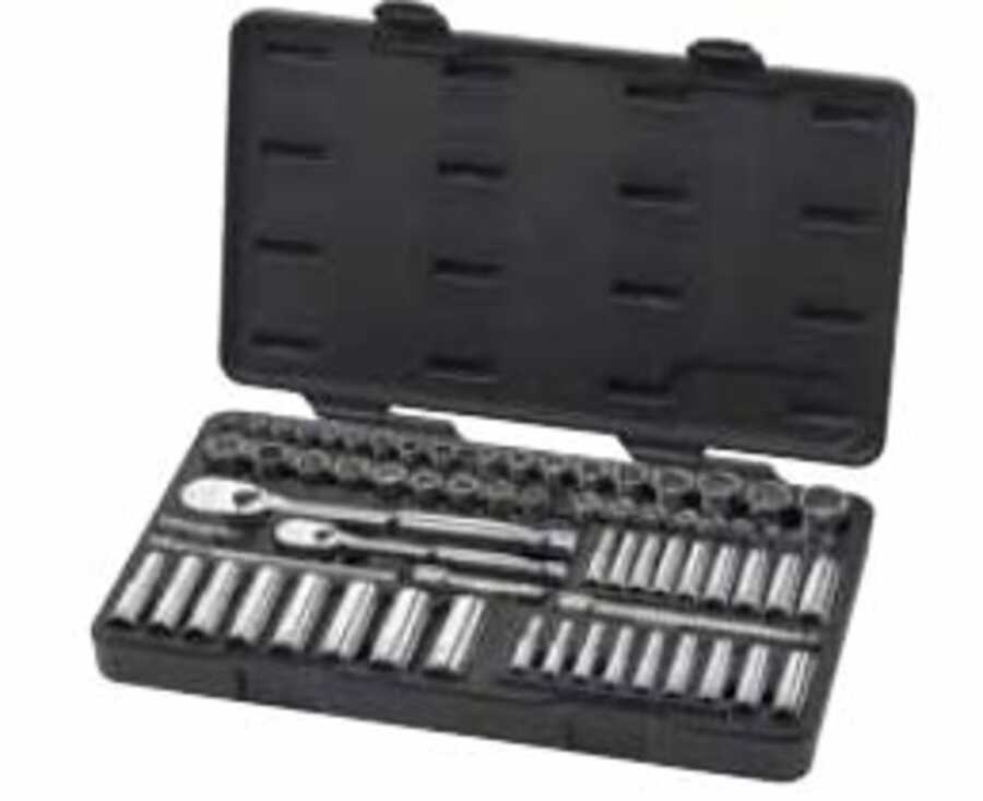 68 Pc. SAE/METRIC 6 & 12 Pt. Standard Socket Set MULTI DRIVE