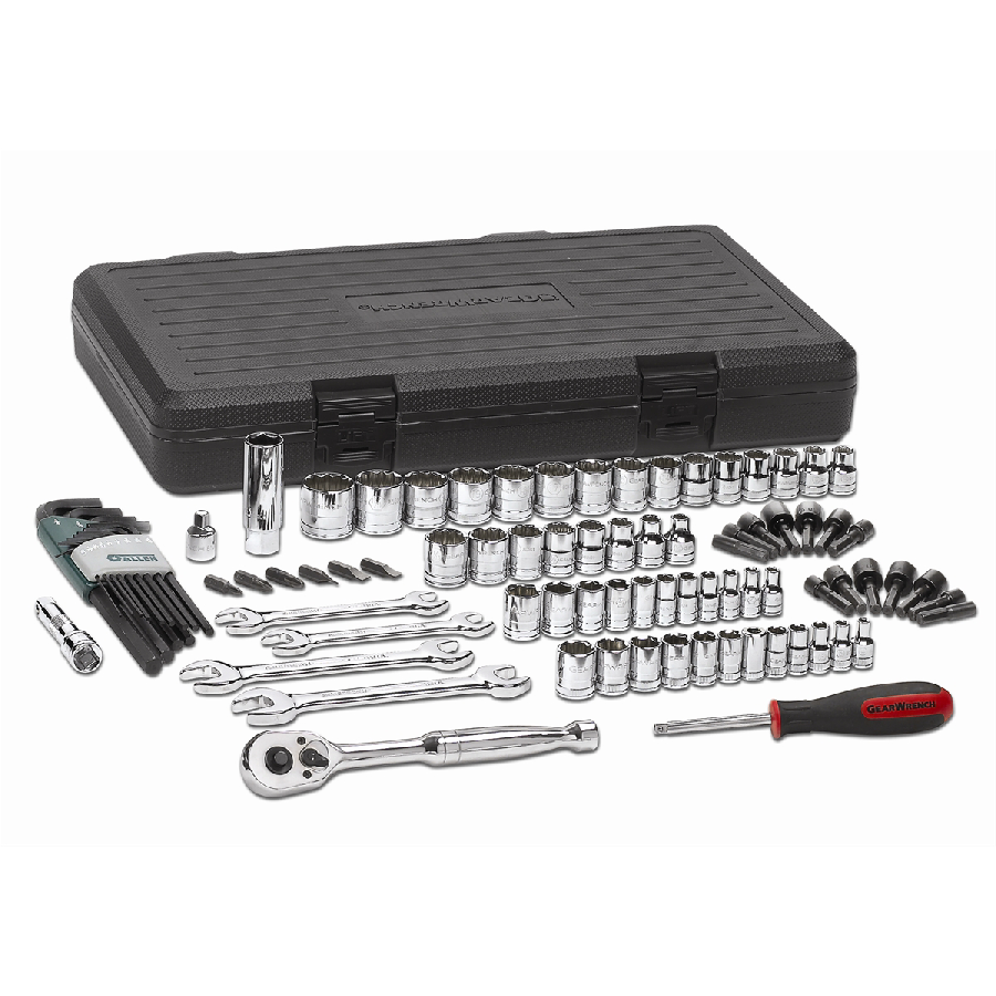 88 Pc. SAE/METRIC 6 & 12 Pt. Mechanics Tool Set MULTI DRIVE