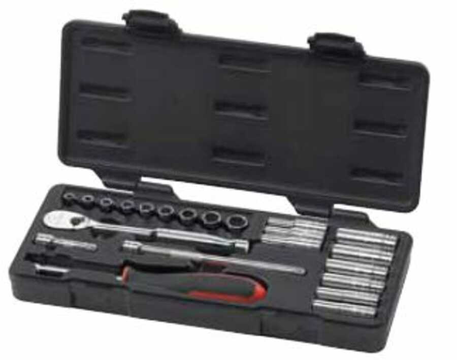 Drive Fractional SAE 6-Point Socket Set KTI21000 Brand New! 21-Piece 1/4 in 