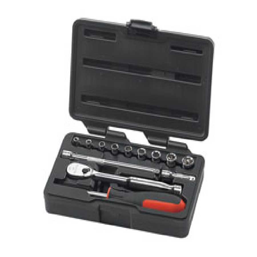 13 Pc. SAE 6 Pt. Standard Socket Set 1/4\\ DRIVE\"