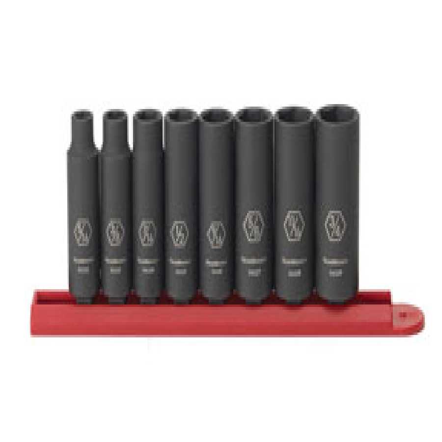 8 Pc. Impact SAE Deep Socket Set 3/8\\ DRIVE\"