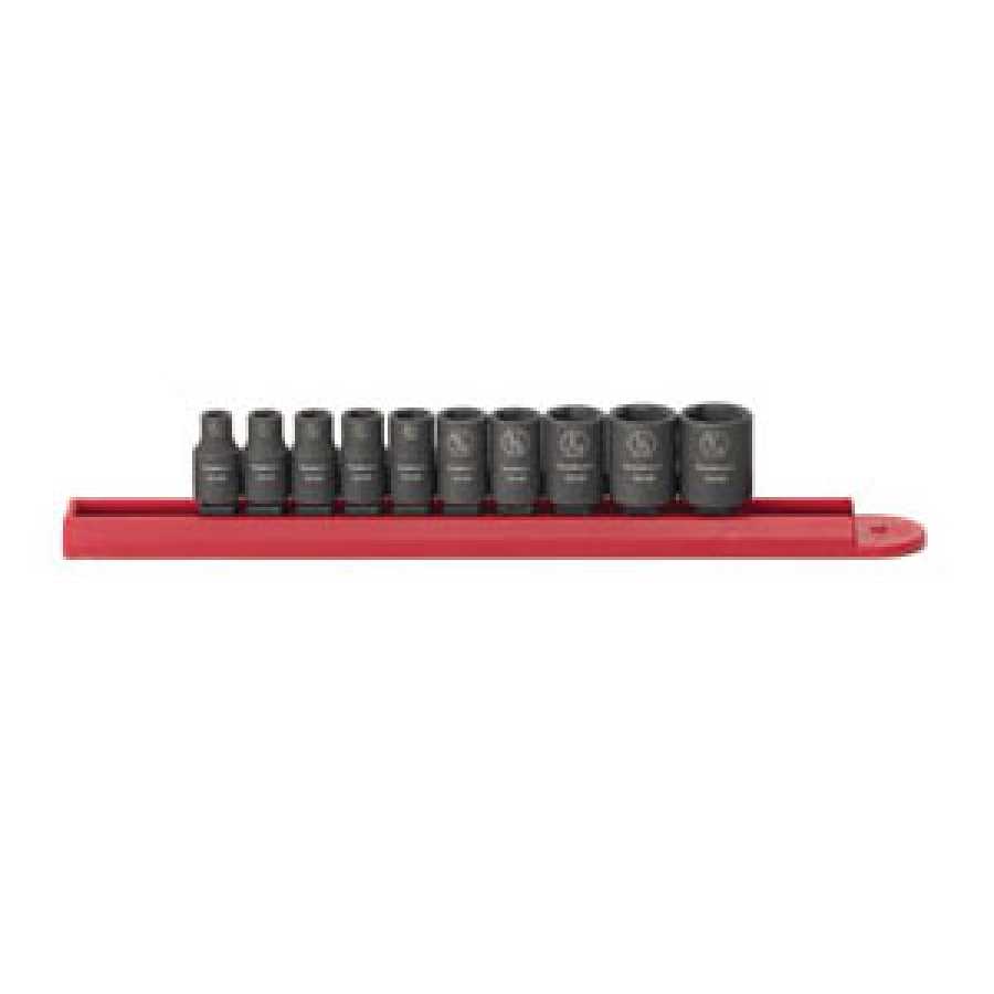 10 Pc. Impact SAE Standard Socket Set 1/4\\ DRIVE\"